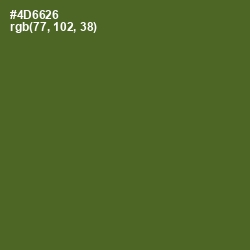 #4D6626 - Chalet Green Color Image