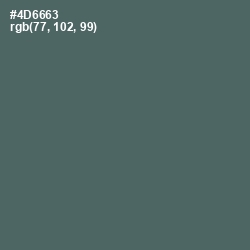 #4D6663 - Cutty Sark Color Image