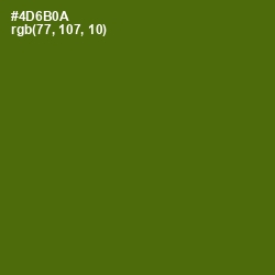 #4D6B0A - Green Leaf Color Image