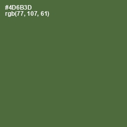 #4D6B3D - Chalet Green Color Image
