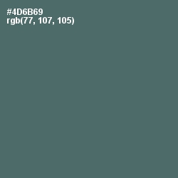 #4D6B69 - Cutty Sark Color Image