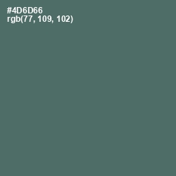 #4D6D66 - Cutty Sark Color Image