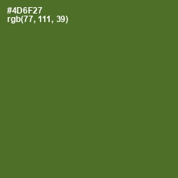 #4D6F27 - Chalet Green Color Image