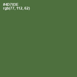 #4D703E - Chalet Green Color Image