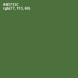 #4D713C - Chalet Green Color Image