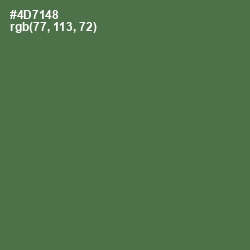 #4D7148 - Fern Green Color Image
