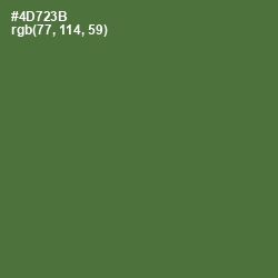 #4D723B - Chalet Green Color Image