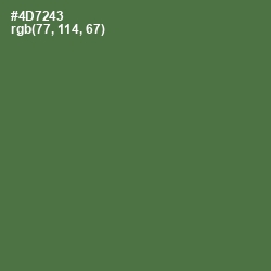 #4D7243 - Fern Green Color Image
