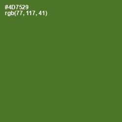 #4D7529 - Chalet Green Color Image