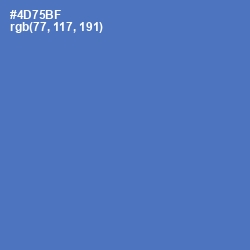 #4D75BF - San Marino Color Image