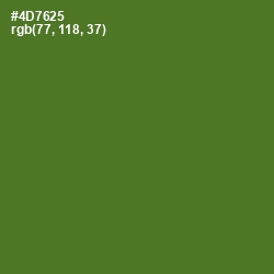 #4D7625 - Chalet Green Color Image