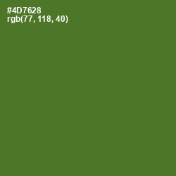 #4D7628 - Chalet Green Color Image