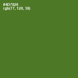 #4D7826 - Chalet Green Color Image