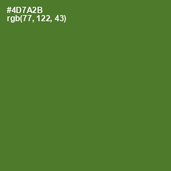 #4D7A2B - Chalet Green Color Image