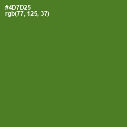 #4D7D25 - Chalet Green Color Image