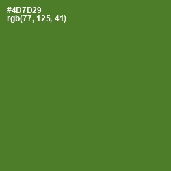 #4D7D29 - Chalet Green Color Image