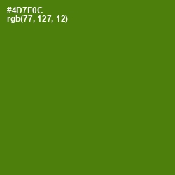#4D7F0C - Green Leaf Color Image
