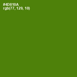 #4D810A - Vida Loca Color Image