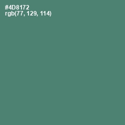 #4D8172 - Viridian Color Image