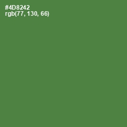 #4D8242 - Hippie Green Color Image