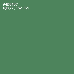 #4D845C - Hippie Green Color Image