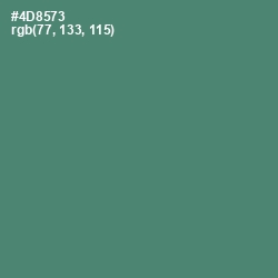 #4D8573 - Viridian Color Image