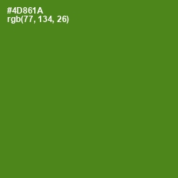 #4D861A - Vida Loca Color Image