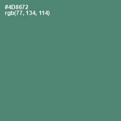 #4D8672 - Viridian Color Image