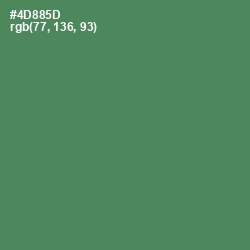 #4D885D - Hippie Green Color Image