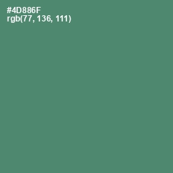 #4D886F - Viridian Color Image