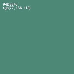 #4D8876 - Viridian Color Image