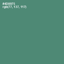 #4D8975 - Viridian Color Image