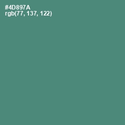 #4D897A - Viridian Color Image