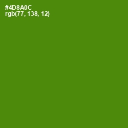 #4D8A0C - Vida Loca Color Image