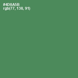 #4D8A5B - Hippie Green Color Image