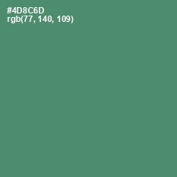 #4D8C6D - Viridian Color Image