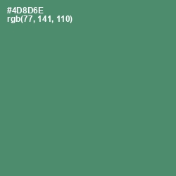 #4D8D6E - Viridian Color Image