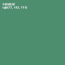 #4D8E6F - Viridian Color Image