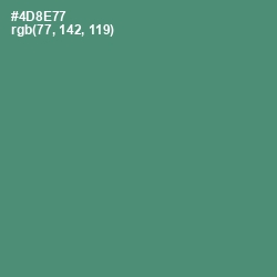 #4D8E77 - Viridian Color Image