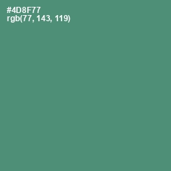 #4D8F77 - Viridian Color Image