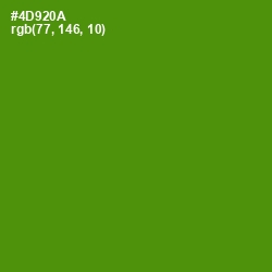 #4D920A - Vida Loca Color Image