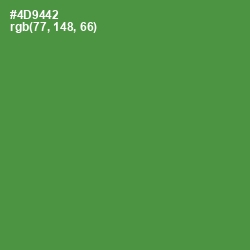 #4D9442 - Hippie Green Color Image