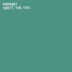 #4D9483 - Smalt Blue Color Image