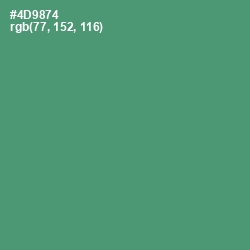 #4D9874 - Viridian Color Image