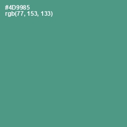 #4D9985 - Smalt Blue Color Image