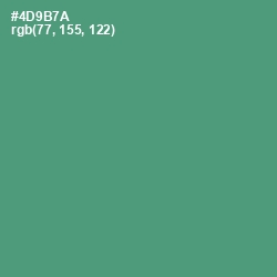 #4D9B7A - Viridian Color Image