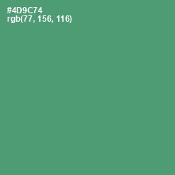 #4D9C74 - Viridian Color Image