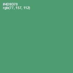 #4D9D70 - Viridian Color Image