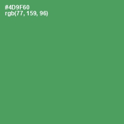 #4D9F60 - Spring Leaves Color Image