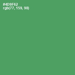 #4D9F62 - Spring Leaves Color Image